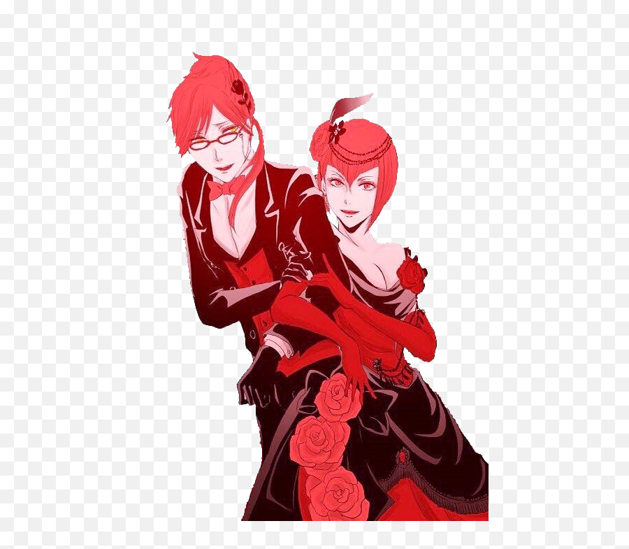 Sticker - Angelina Black Butler Emoji,Grell Sutcliff Emojis