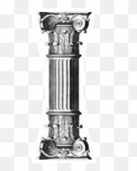 Column Oldcolumn Greek Roman Sticker - Corinthian Vs Composite Columns Emoji,Emojis Greek Roman