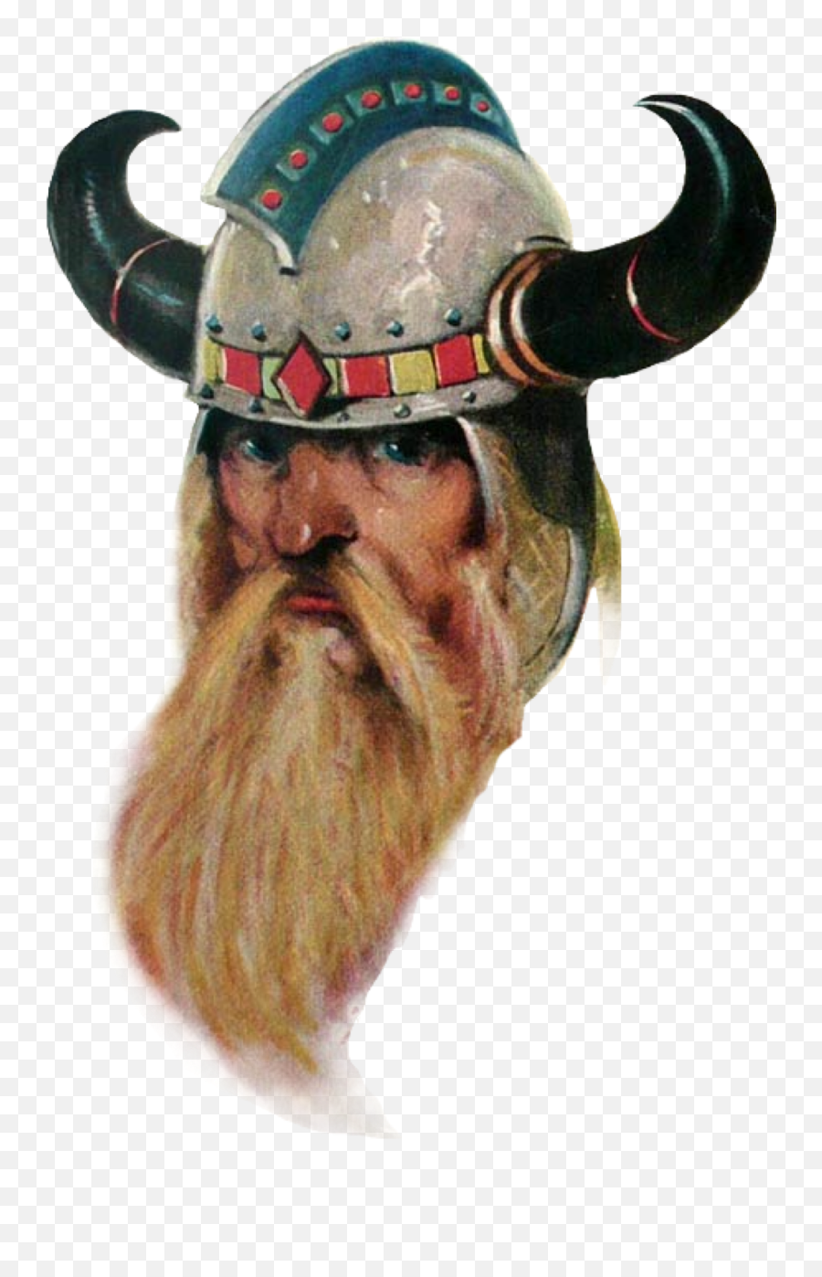 Viking Man Wild Sticker By Maria Poniatowski - Costume Hat Emoji,Bearded Man Emoji