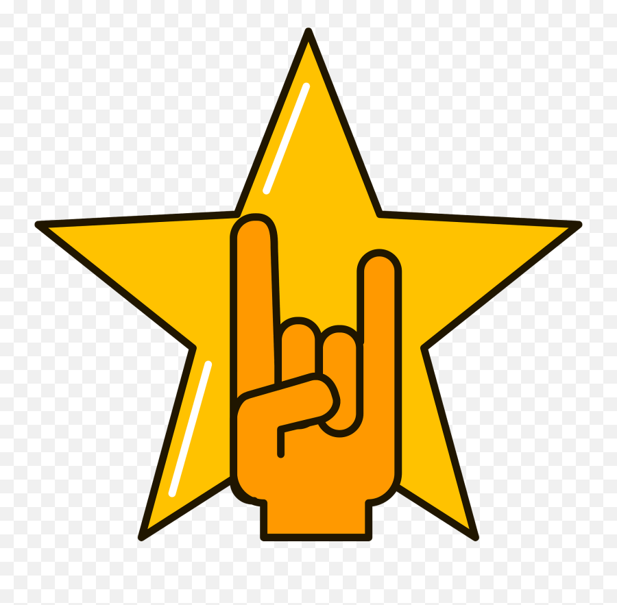 Rock Star Clipart Free Download Transparent Png Creazilla - Dot Emoji,Shooting Star Rocks Emoji