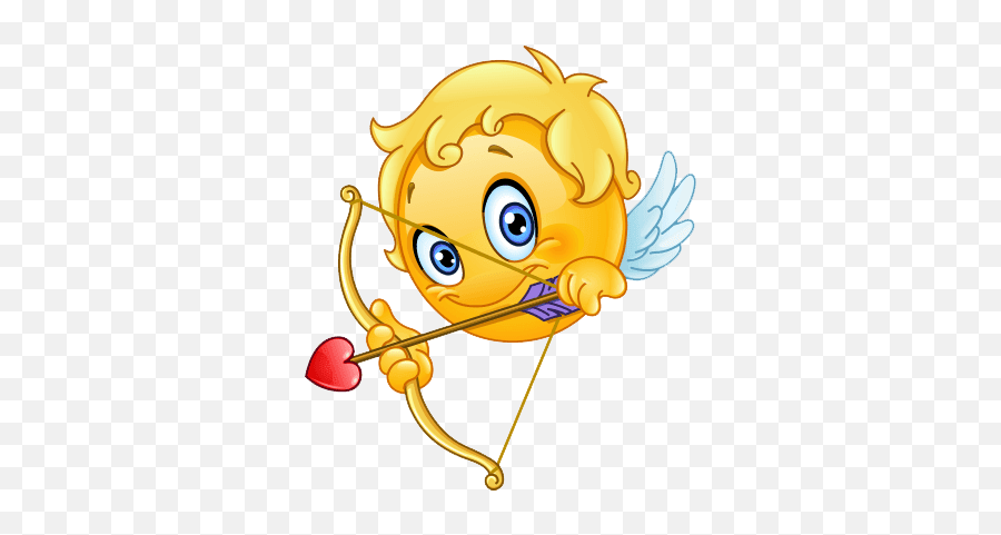 Pin - Emoji Cupido,Bow Emoticon