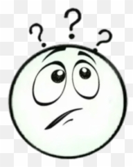 Whatsapp Stickers - Stickers Cloud Question Emoji,Questioning Emoticon Black And White