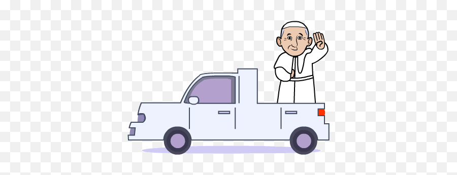 Pope Francis Branden Harvey - Commercial Vehicle Emoji,Pope Emoji