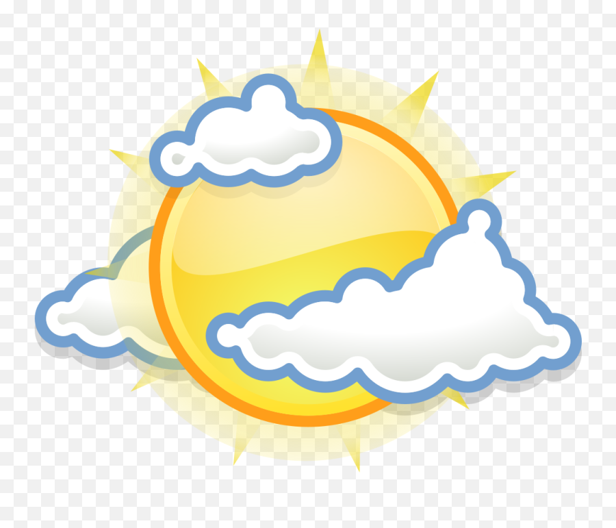 Filegnome - Weatherfewcloudssvg Wikimedia Commons Emoji,Weather Emojis Images