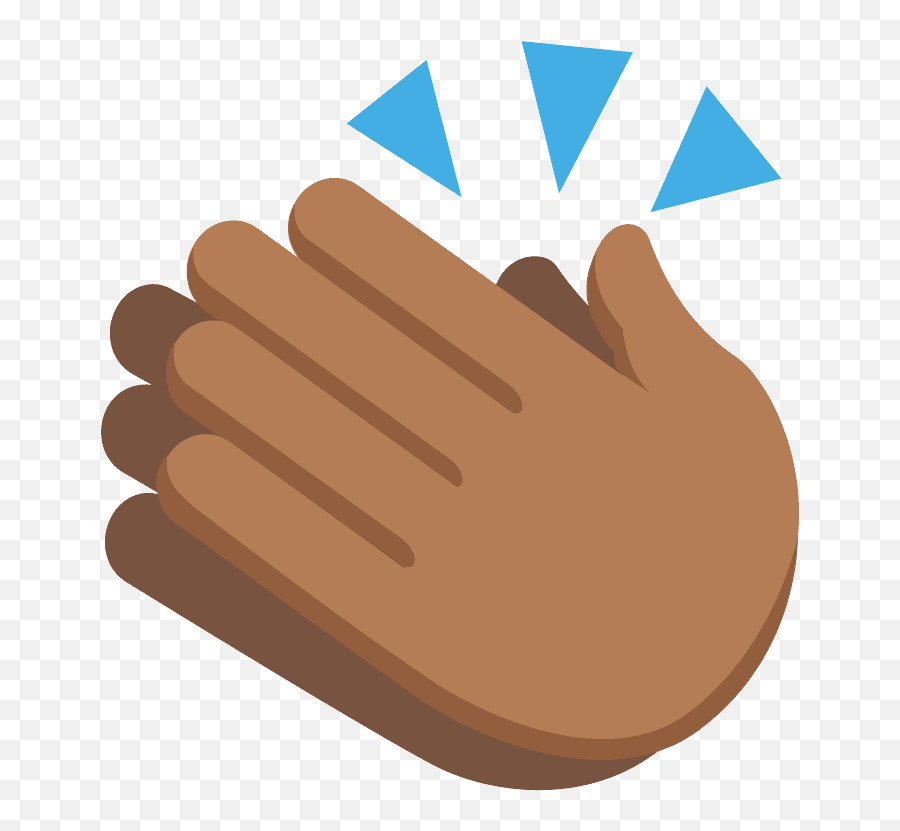 Clapping Hands Emoji Clipart - Clap Emoji Dark Png,Significado Do Emoji