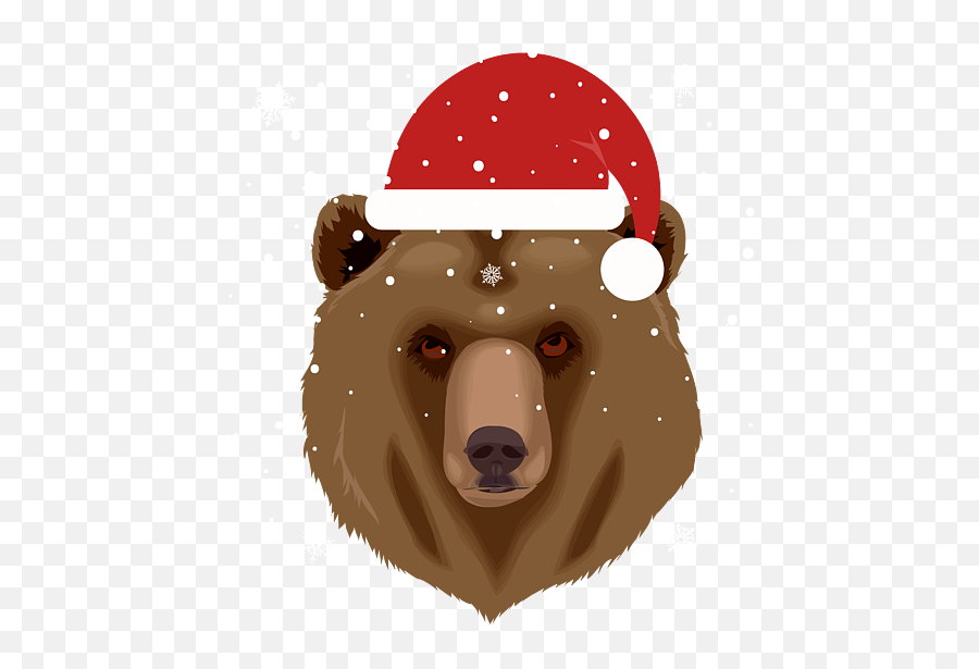 Christmas Bear In Santa Hat Iphone 12 Case For Sale By Kanig Emoji,Bear Emoji Iphone