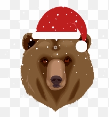 Christmas Bear In Santa Hat Iphone 12 Case For Sale By Kanig Emoji,Bear Emoji Iphone