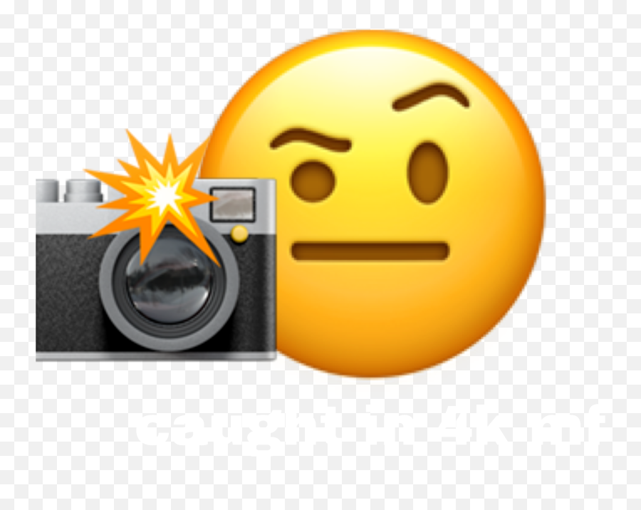 The Most Edited Caught Picsart Emoji,Flashing Camera Emoji