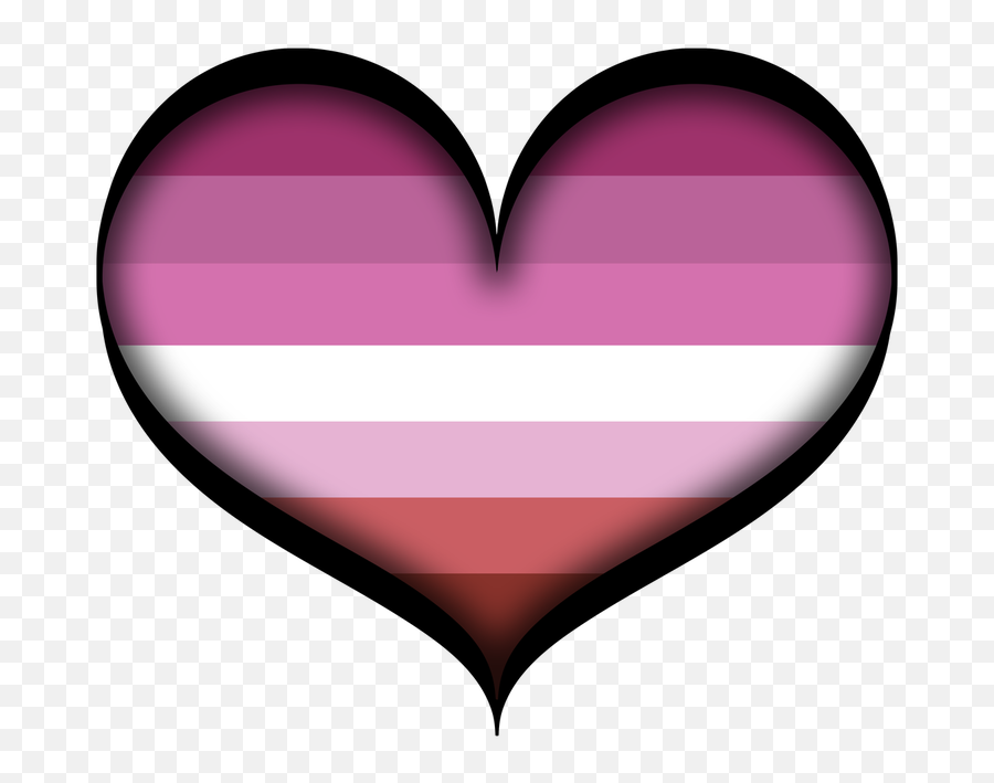 Lipstick Lesbian Heart - Live Loud Graphics Emoji,Lgbt Hearts Emoji