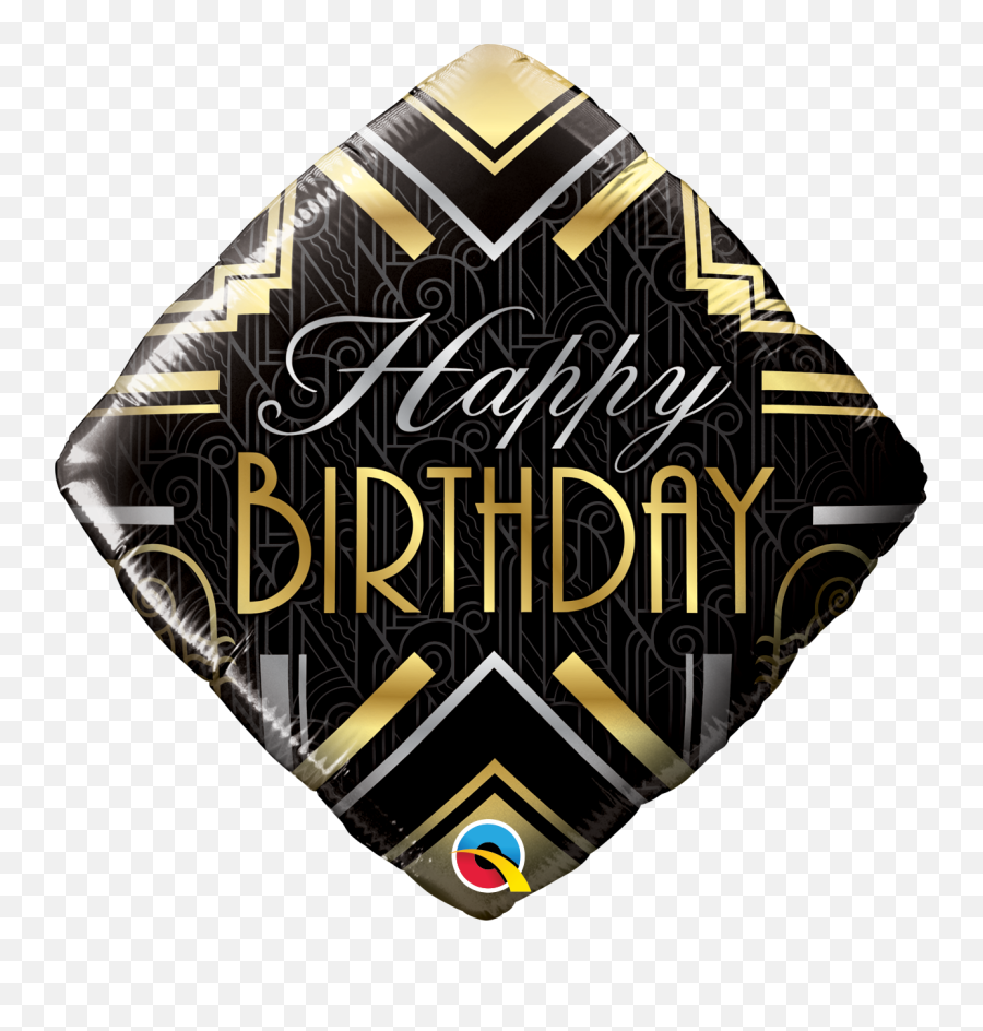 Happy Birthday Art Deco - Happy Birthday Elegant Black Man Emoji,Happy Birthday Emoticon Text Art