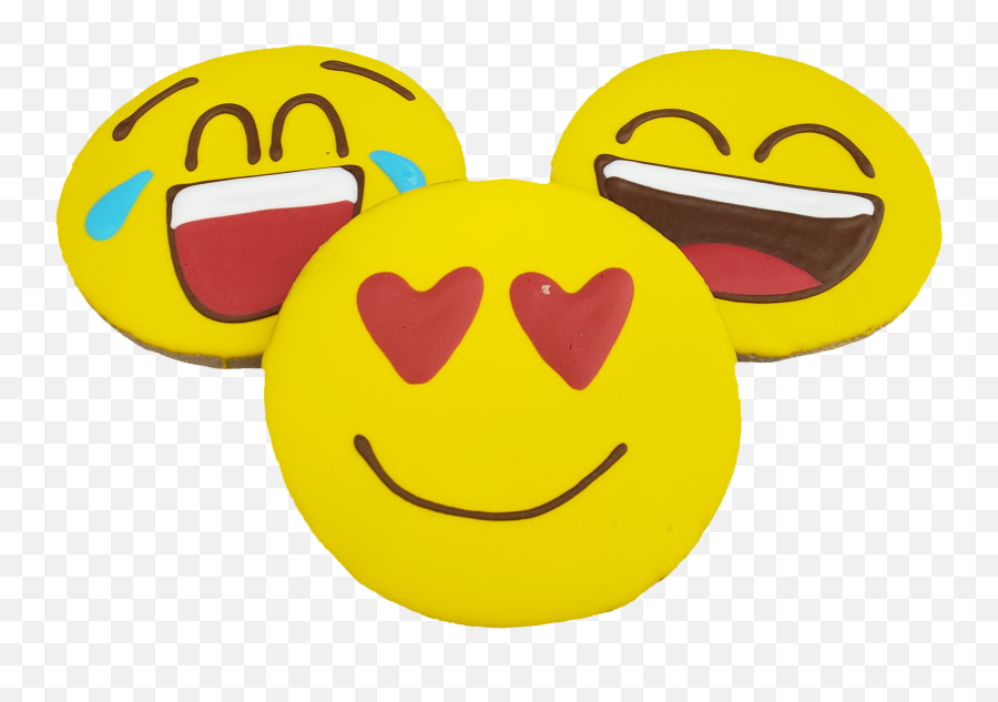 Emoji Cookie - Happy,Gingerbread Emoji