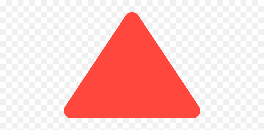 Red Triangle Pointed Up Emoji Clipart - Red Triangle,Blue Triangle Emoji