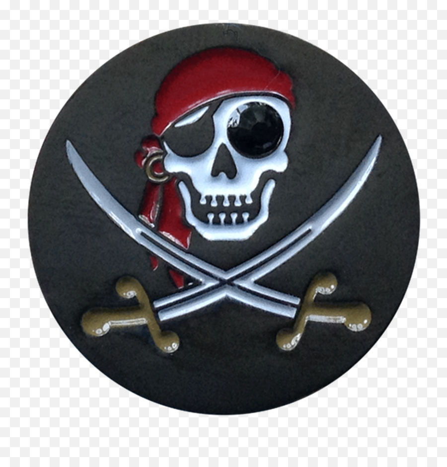 Readygolf Jolly Roger Pirate Ball Marker U0026 Hat Clip Emoji,Pirate Flag Emoji
