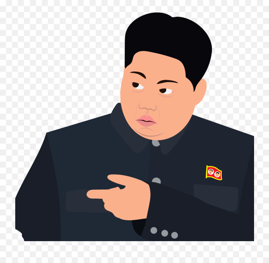 Download Kimunji Pointing - Kim Jong Emoji Png Image With No Kim Jong Un Emojis,Pointing Emoji