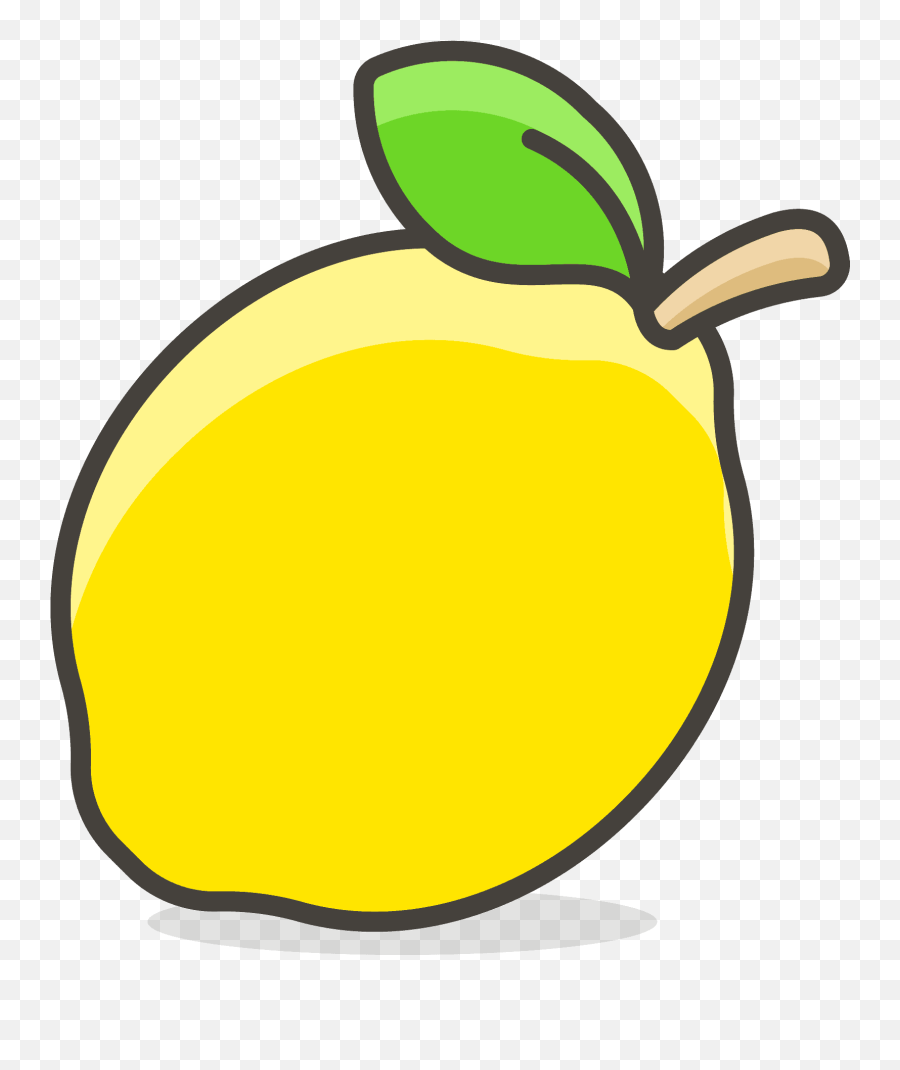 Lemon Emoji Icon Clipart - Lemon Clipart Transparent Background,Lemon Emoji