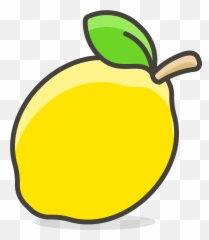 Lemon Emoji Icon Clipart - Lemon Clipart Transparent Background,Lemon Emoji
