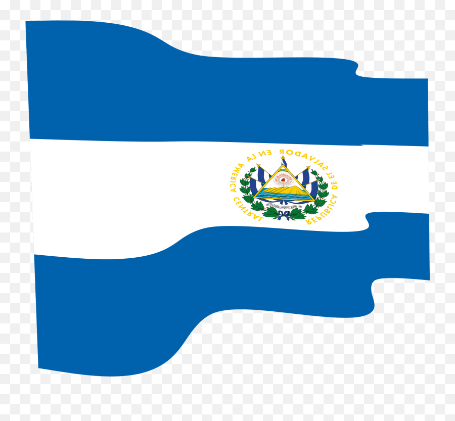 El Salvador Wavy Flag Clipart - Complejo Educativo Ofelia Herrera Emoji,El Salvador Flag Emoji