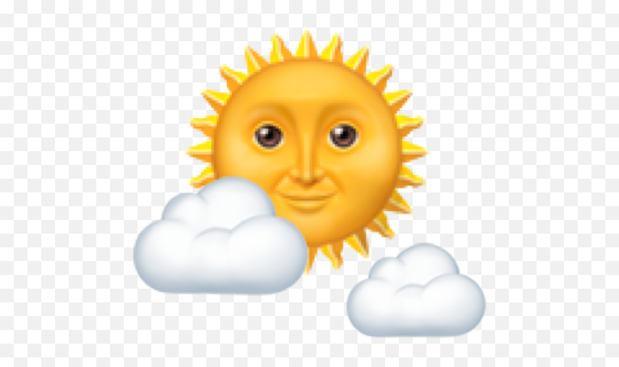 Sun Sunshine Yellow Clouds Sticker - Sun Emoji Png Transparent,Sunshine Emoticon