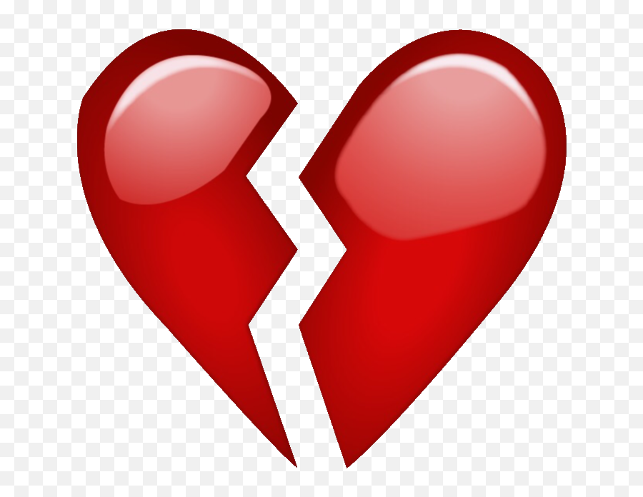 Download Broken Red Heart Emoji Free - Emoji Broken Heart Png,Love Emoji