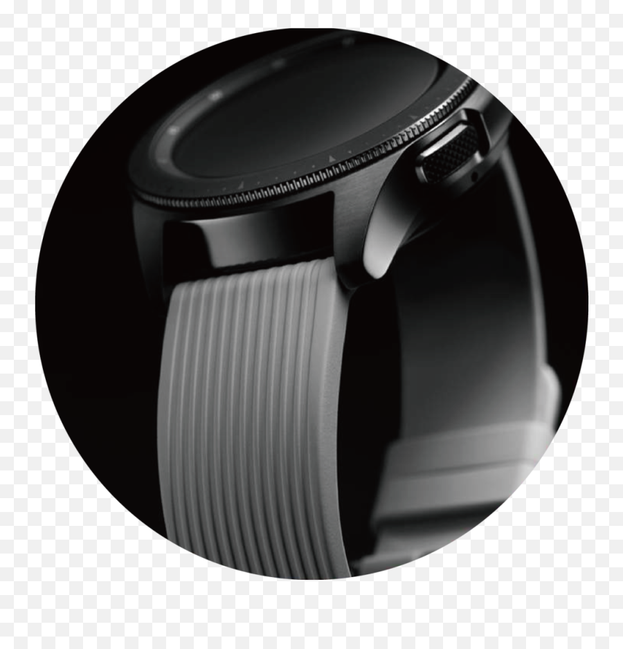 Galaxy Watch Hyemin Bae - Solid Emoji,Emotion Gray Silicone Smartwatch