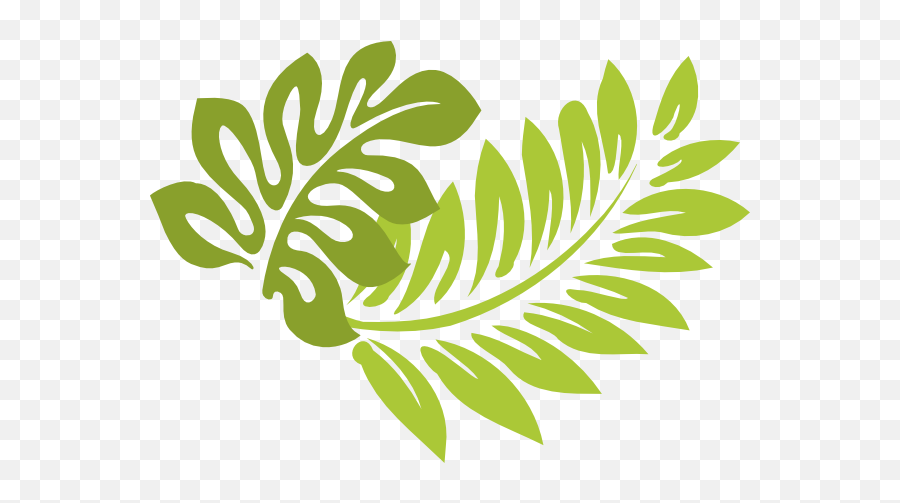 Palm Tree Leaf Png Clip Art - Hibiscus Clip Art Full Size Tropical Leaf Clipart Black And White Emoji,Leaf Emoji Png