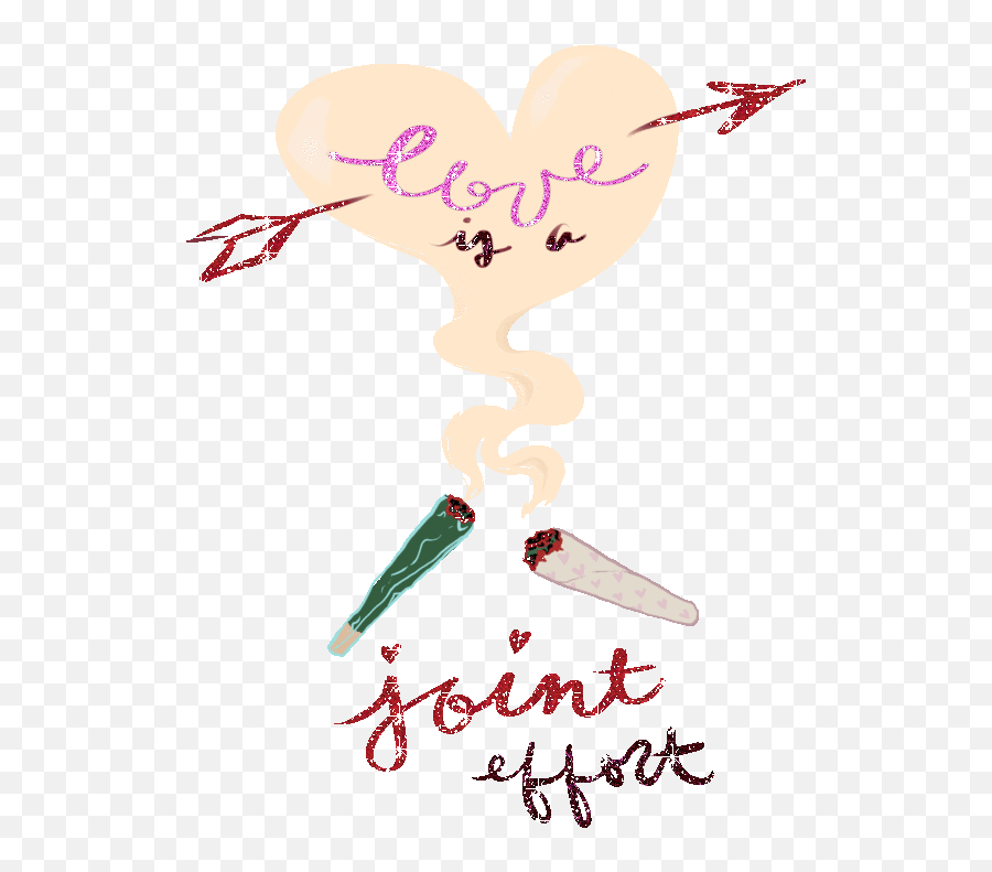 Pin - Weed Valentines Cards Gif Emoji,Emoji For Marijuana Joint