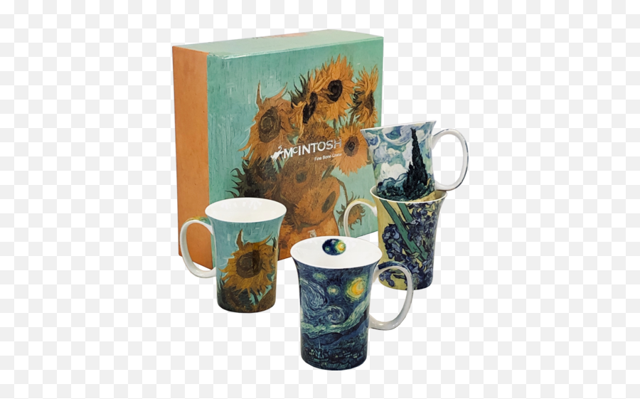 Vincent Van Gogh - Van Gogh Mugs Emoji,Sunflowers Emotion