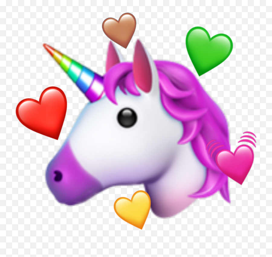 Unicorn Heart Iphone Sticker By Jacquelinevaldesargu - Unicorn Emoji,Emojis Unicorn Lupita