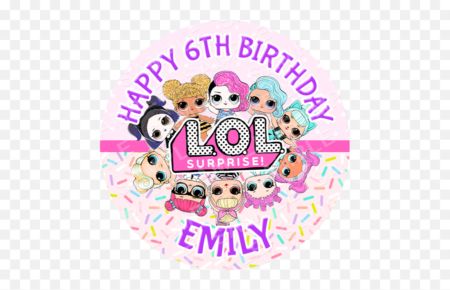 Lol Doll Cake Topper Archives - Edible Cake Toppers Ireland Lol Surprise Happy Birthday Alice Emoji,Emoji Dolls
