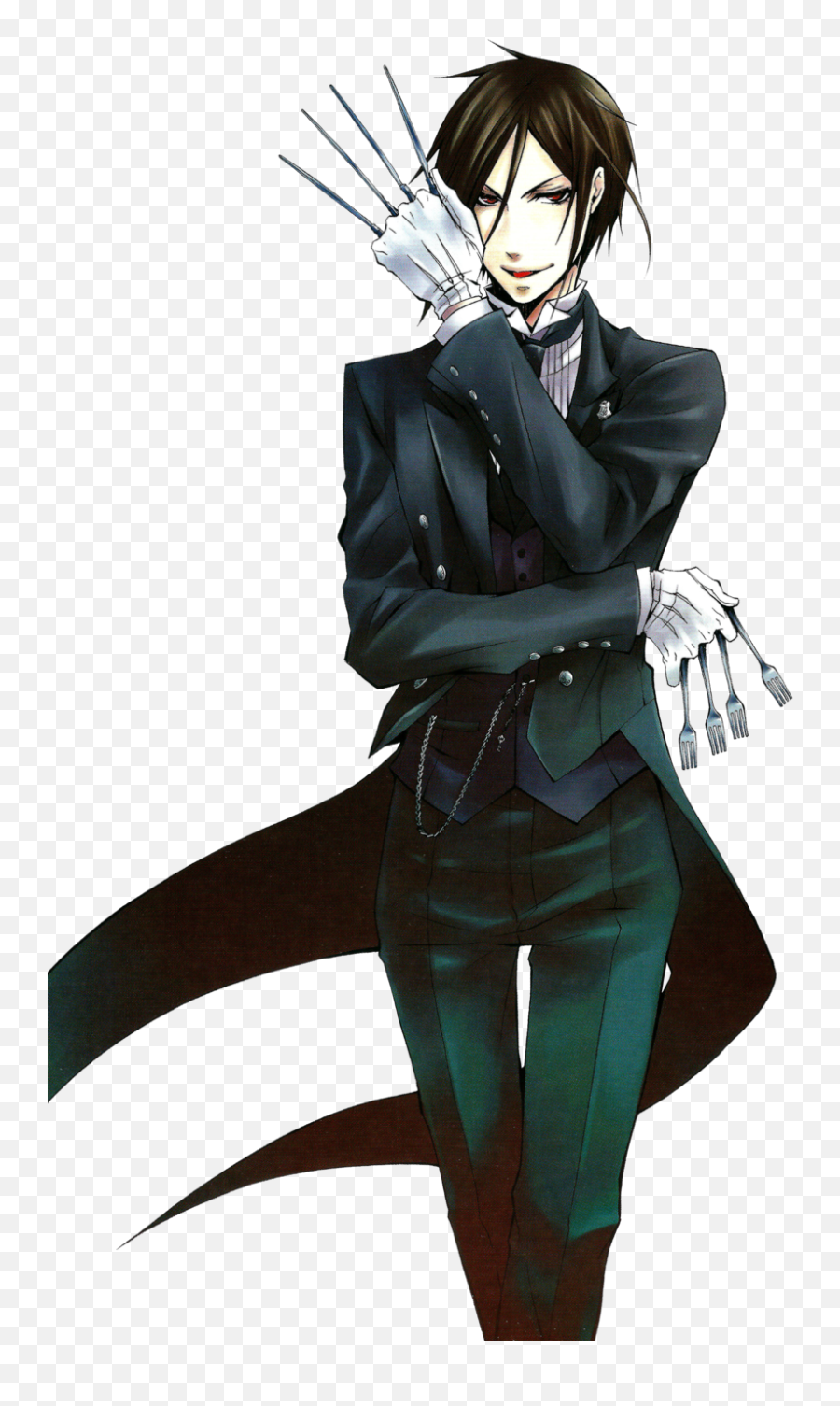 Download Hd Render Sebastian Michaelis - Full Body Black Butler Sebastian Emoji,Sebastian Emoticons Black Butler