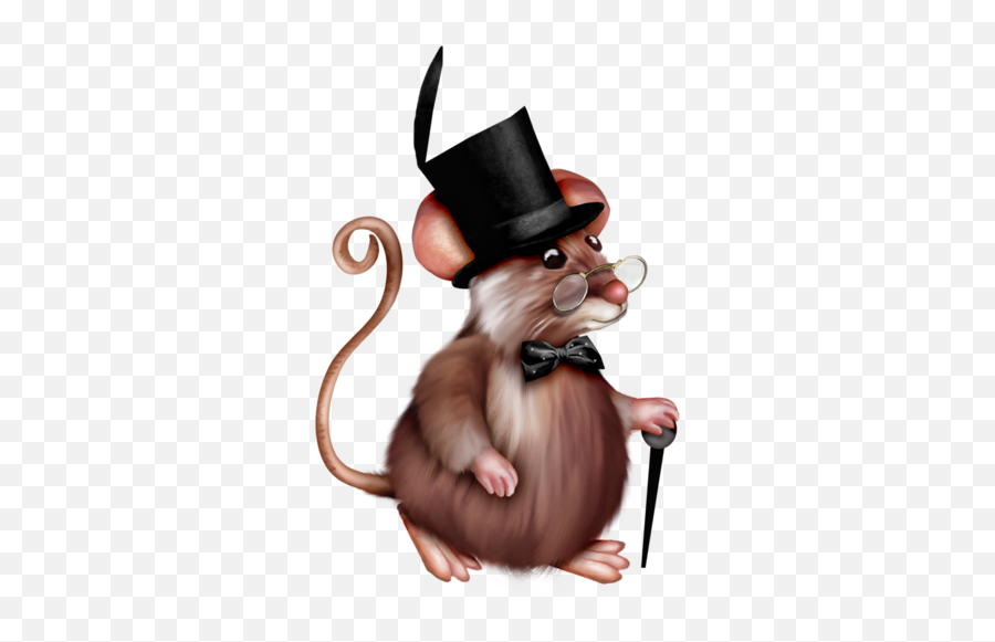 Topi Topini Topastri - Rat With A Hat Png Emoji,2bla Emoticon