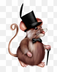 Topi Topini Topastri - Rat With A Hat Png Emoji,2bla Emoticon