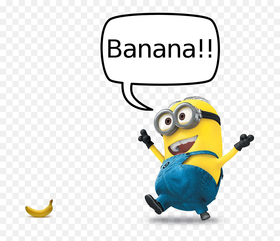 Minionese Language - Minion I Love Banana Emoji,Minions Dance Emoticon