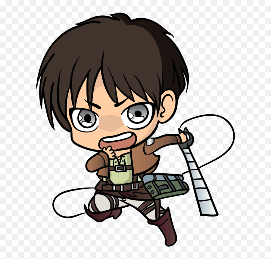 Learn How To Draw Eren Chibi - Easy To Draw Everything Chibi Eren Jaeger Drawing Emoji,Love Emotion Chibi