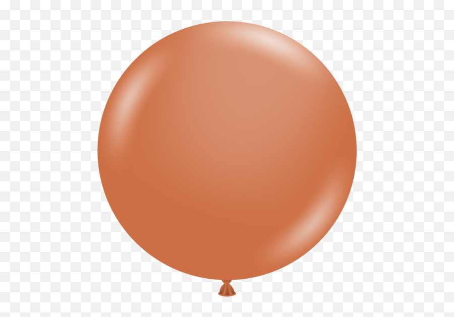 Burnt Orange Balloons Premium Helium - Round Brown Balloon Emoji,Pink Bow Breast Cancer Emoji