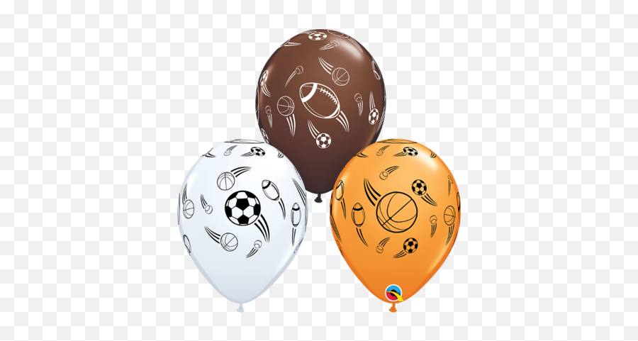 11 Inch Sports Helium Balloons Balloon Place - Balloon Emoji,Sport Balls Emojis