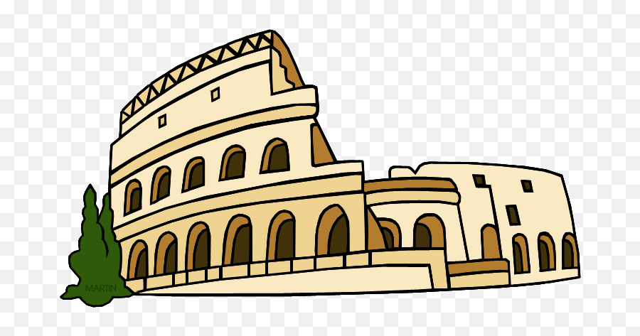 Rome Clip Art - Caida Del Imperio Romano Dibujo Emoji,Emoji Colosseo Facebook