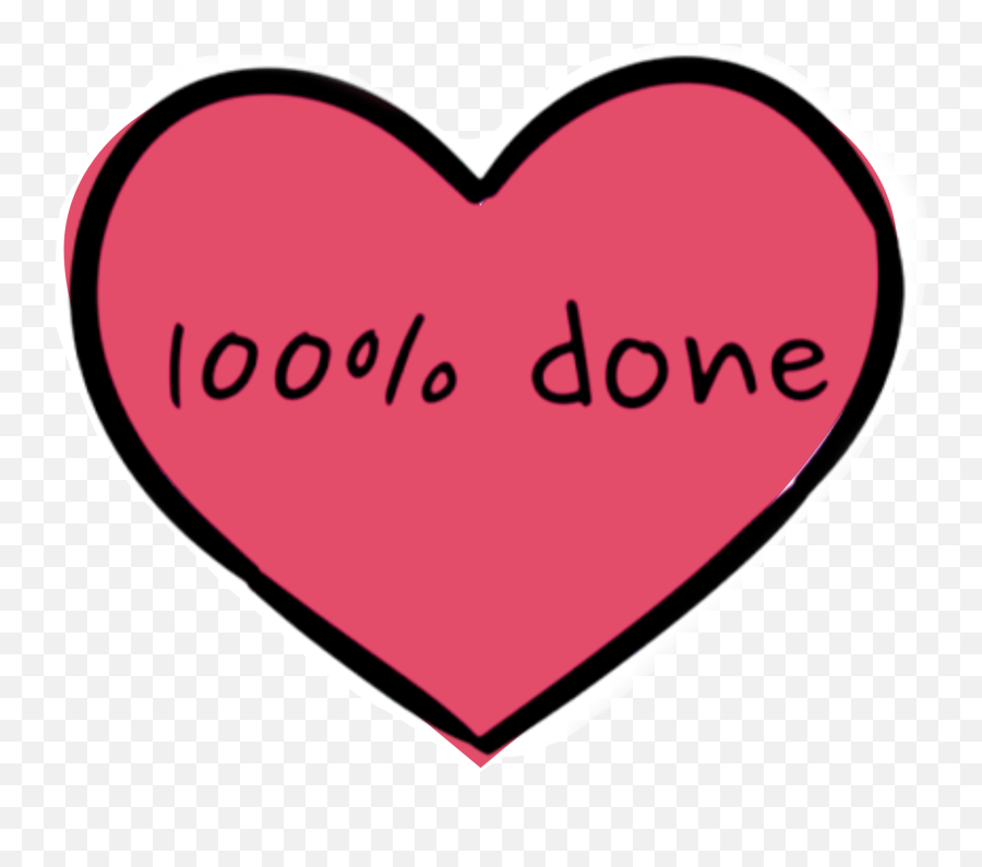 100 Percentdone Overit Sticker By Emithviolet1 - Girly Emoji,100 Percent Emoji