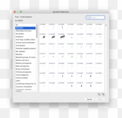 Symbol Selection Dialog Box - Dot Emoji,