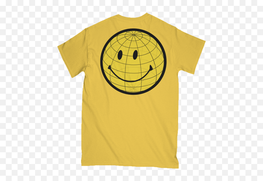 Acid Techno Smiley Storefrontier - Short Sleeve Emoji,Back Flip Emoticon