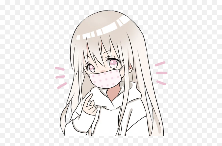 Hoodiegirlwhite U2022 Punipunistickers Emoji,Kancolle Yuudachi Emoticon