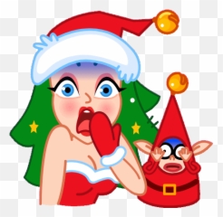 Sticker Maker - Santa Girl Emoji,Frosty The Snowman Emoji