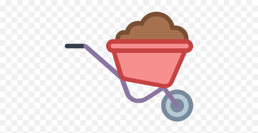 Wheelbarrow Icon In Office S Style Emoji,Gardener Emoji