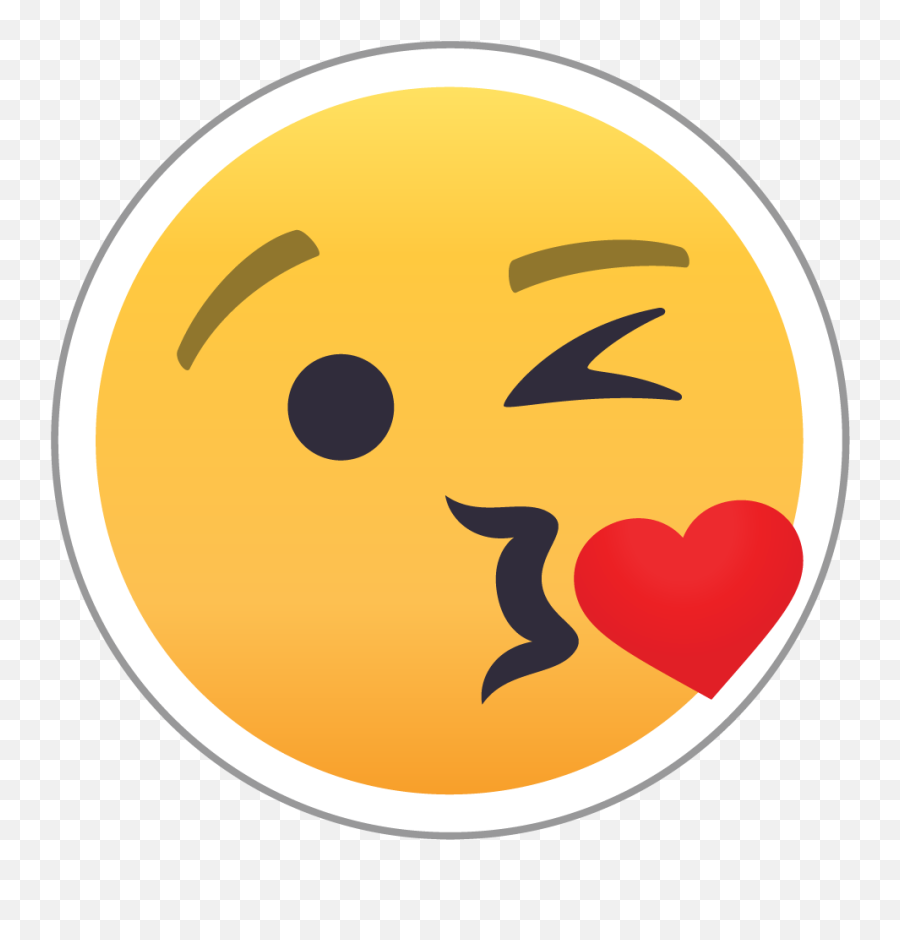 Face Blowing A Kiss Emoji 25mm Centre Disc,Blowing Emoji