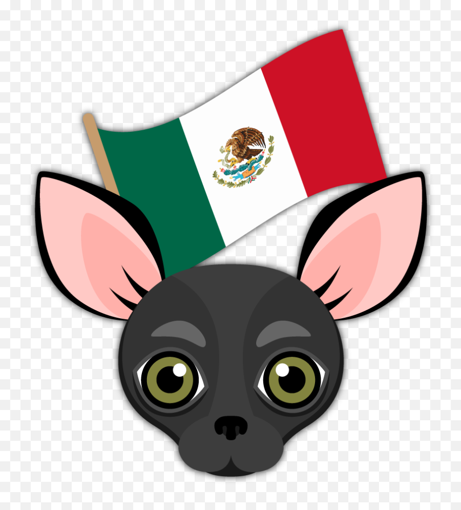 Black Chihuahua Emoji Stickers For - Chihuahua Emoji,Black Flag Emoji