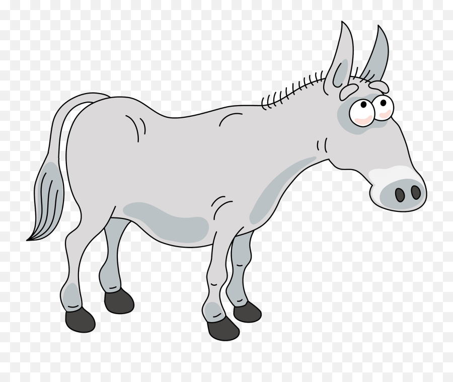Donkey Clipart Free Download Transparent Png Creazilla - Animal Figure Emoji,Donkey Emoji Download