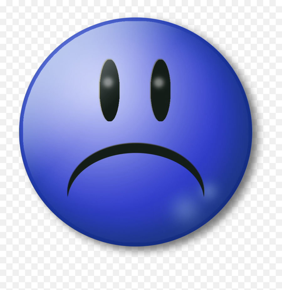 Sad Unhappy Sadness - Free Image On Pixabay Sad Emoji Blue,Emoticon Triste
