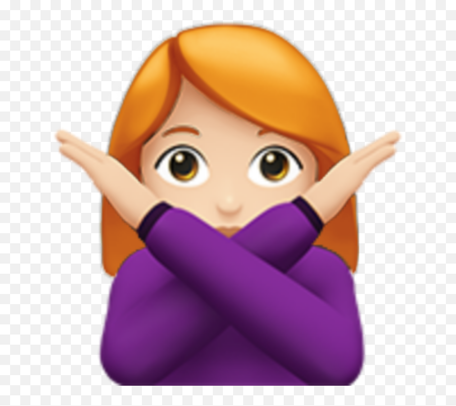 Emojis Girl Ginger Redhead No Gesture - Emoji Girl Crossed Arms,Ginger Emoji