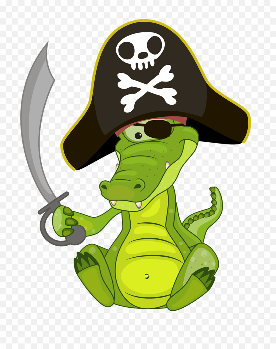 Pirates - Crocodile Pirate Clip Art Emoji,Pirate Hook Emoji