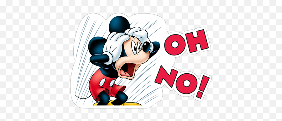 Free Download Mickey Mouse Viber Sticker 27 Mickey - Mickey Mouse Oh No Emoji,Mouse Emoji